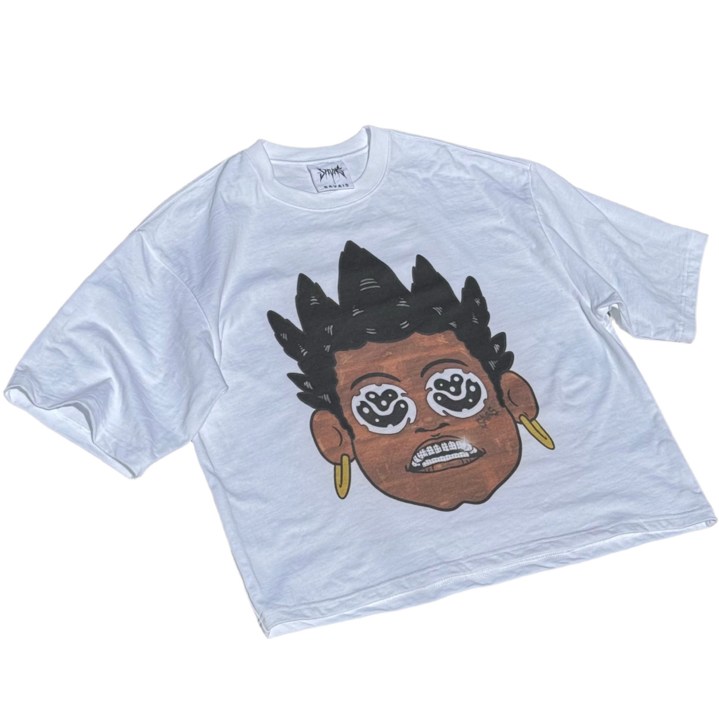 Cropped Face Tee